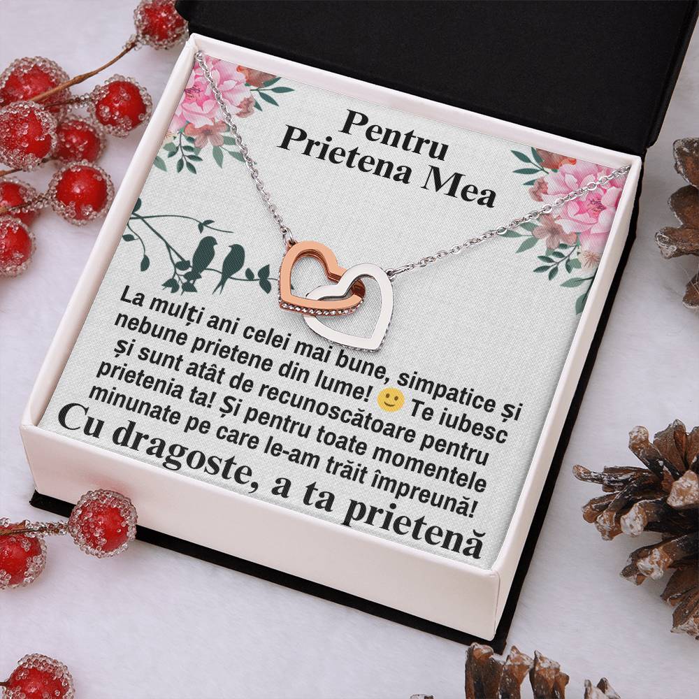 Colier Inimi Pereche - Pentru Prietena Mea