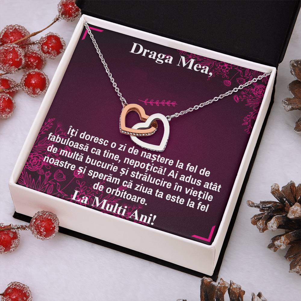 Draga Mea Nepoata – Colier Inimi Pereche