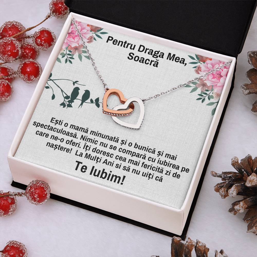 Pair of Hearts Necklace - For Mother-in-Law