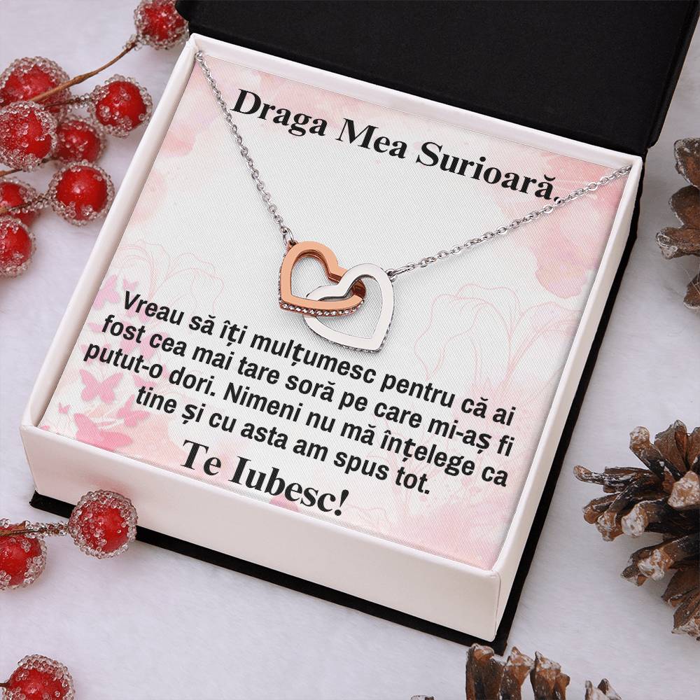 Scumpa mea, Sora – Colier Inimi Pereche