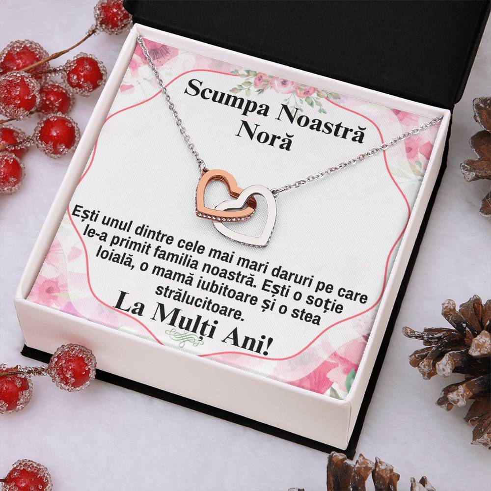 Our Dear Nora - Pair of Hearts Necklace.