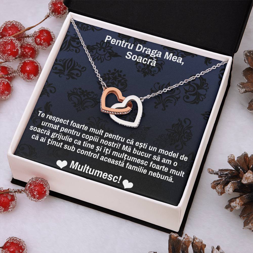 Mother-in-law Necklace - Pair of Hearts