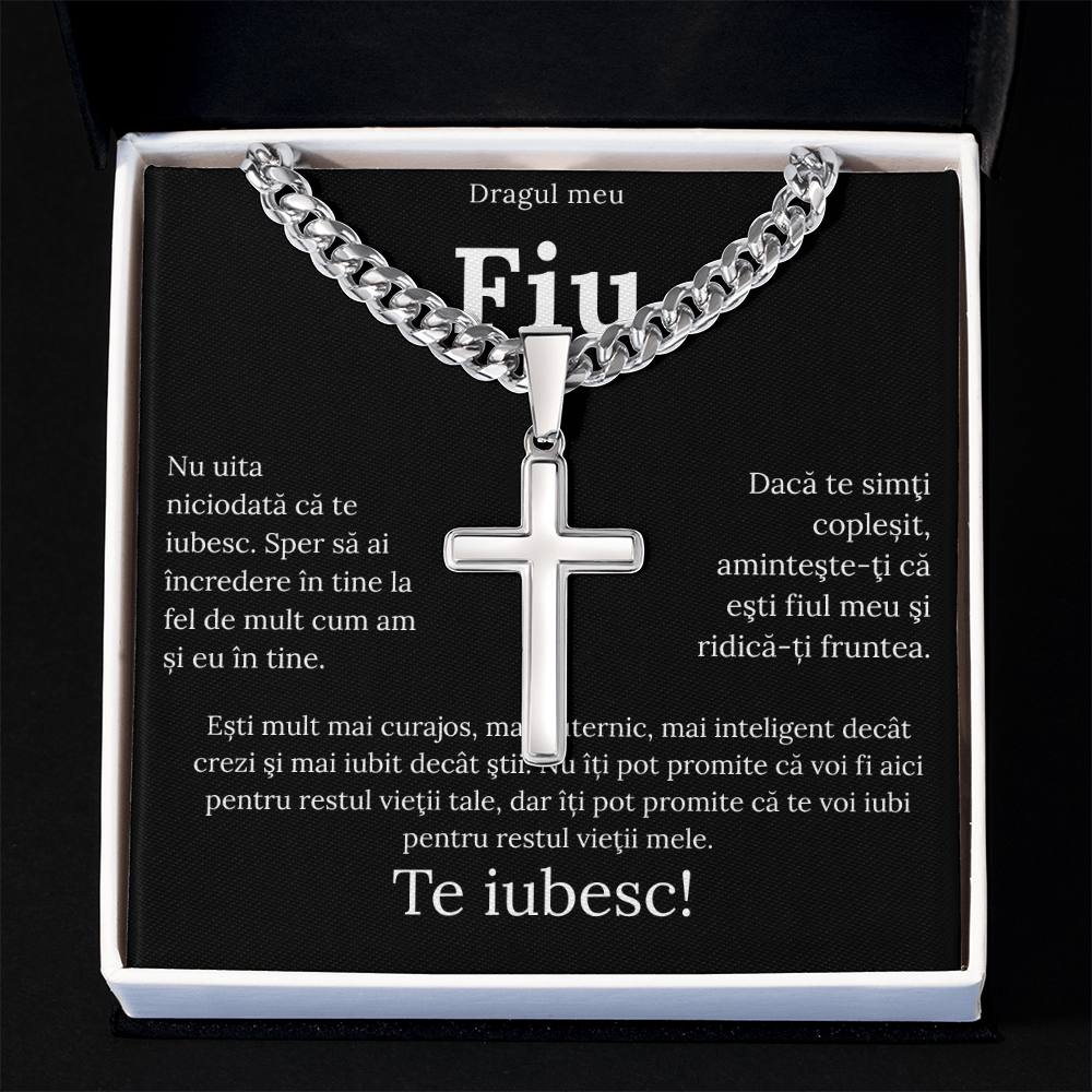 Cadou Pentru Fiul meu drag - Lantisor Cruce