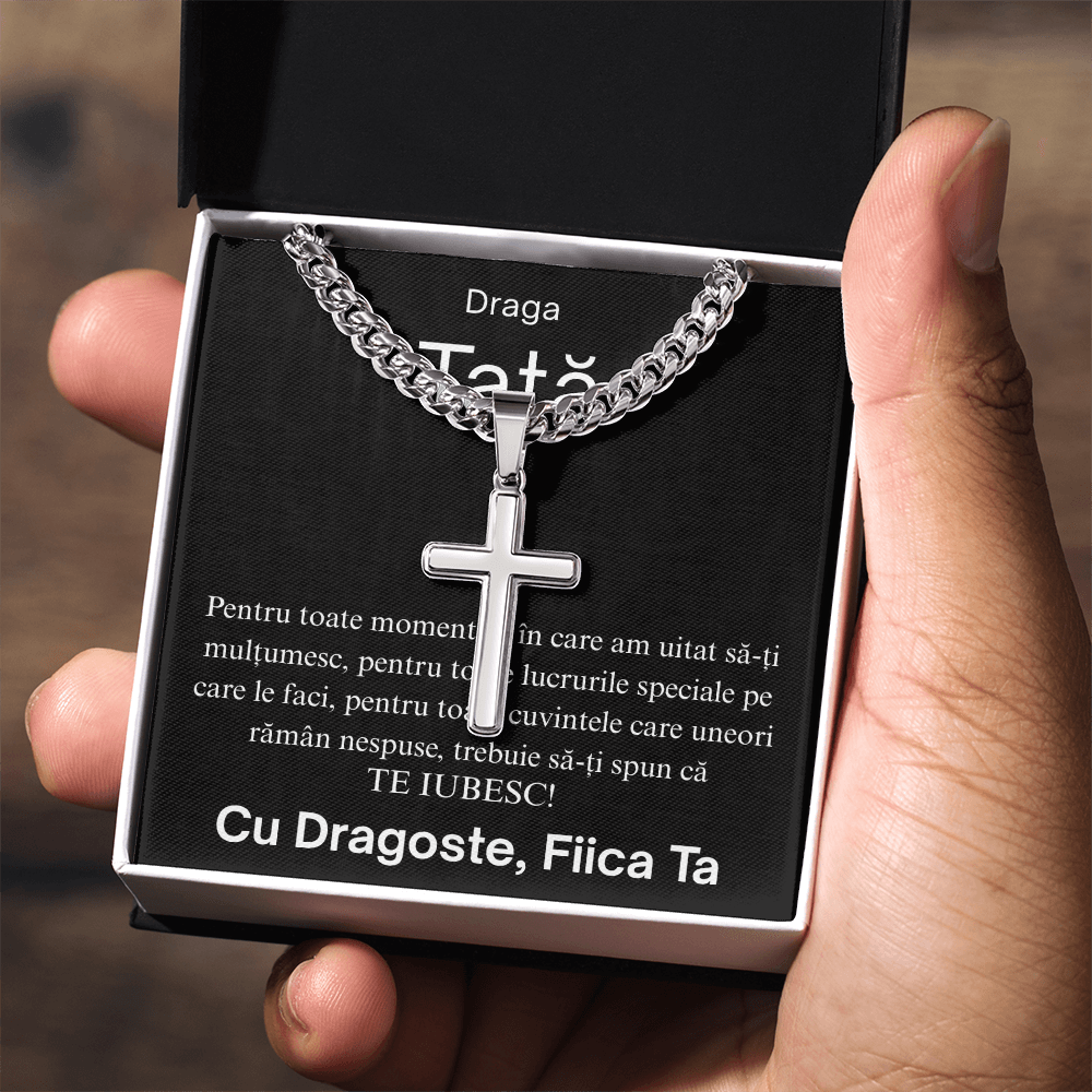 Cadou Pentru tata  - Lănțișor Cruce