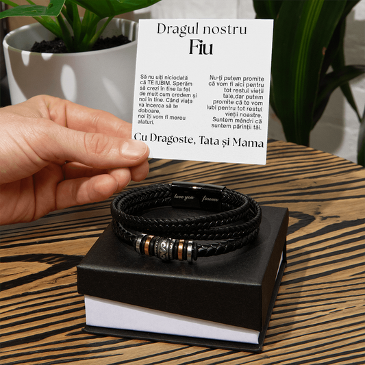 Gift for my son - Braided Leather Bracelet