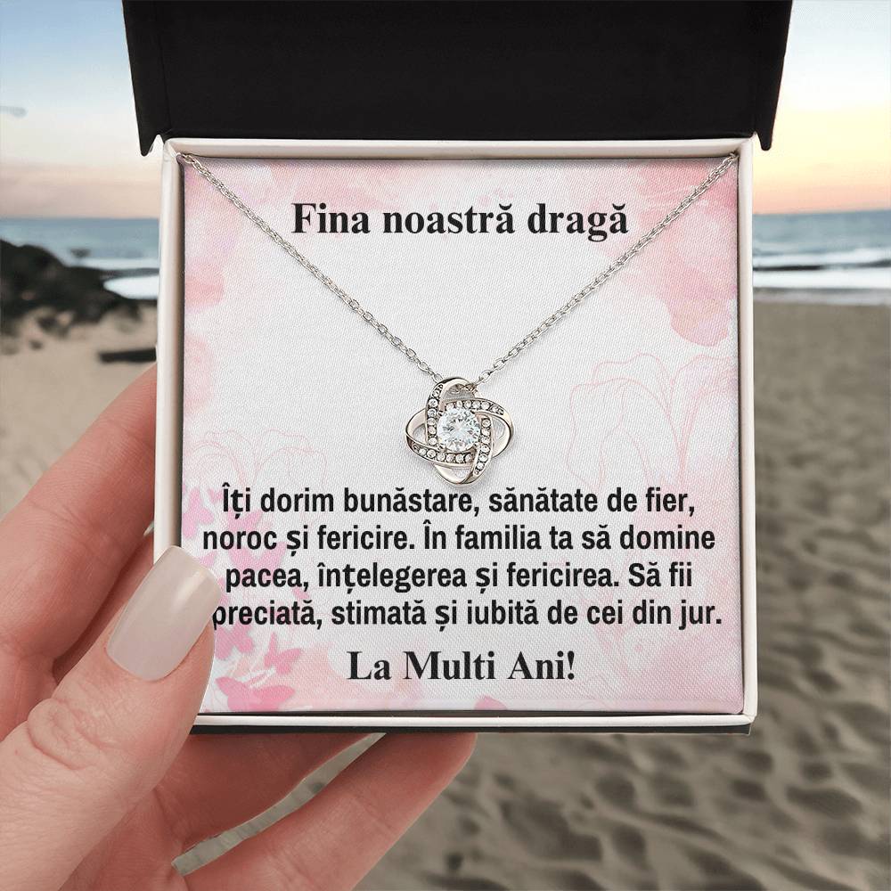 Fina Noastra Draga - Colier Love Knot