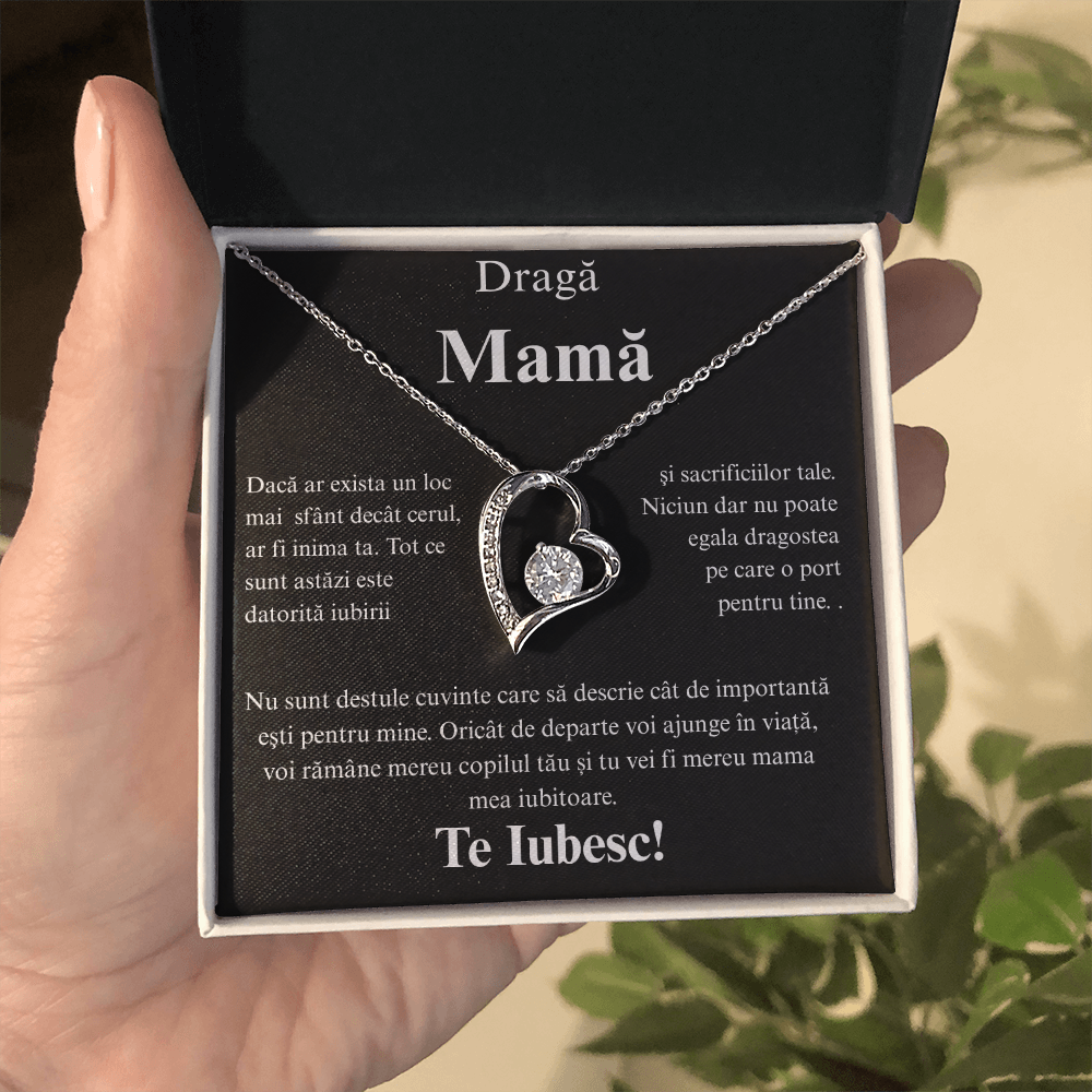 Cadou Pentru Mama    - Colier inimă Love