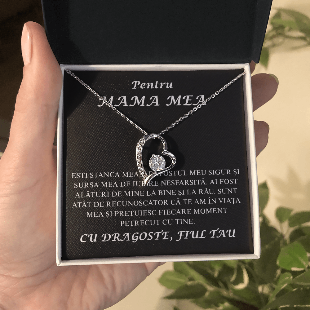 Cadou Pentru Mama mea  - Colier inimă Love