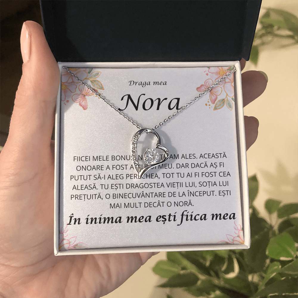 Cadou Pentru nora mea draga   - Colier inimă Love
