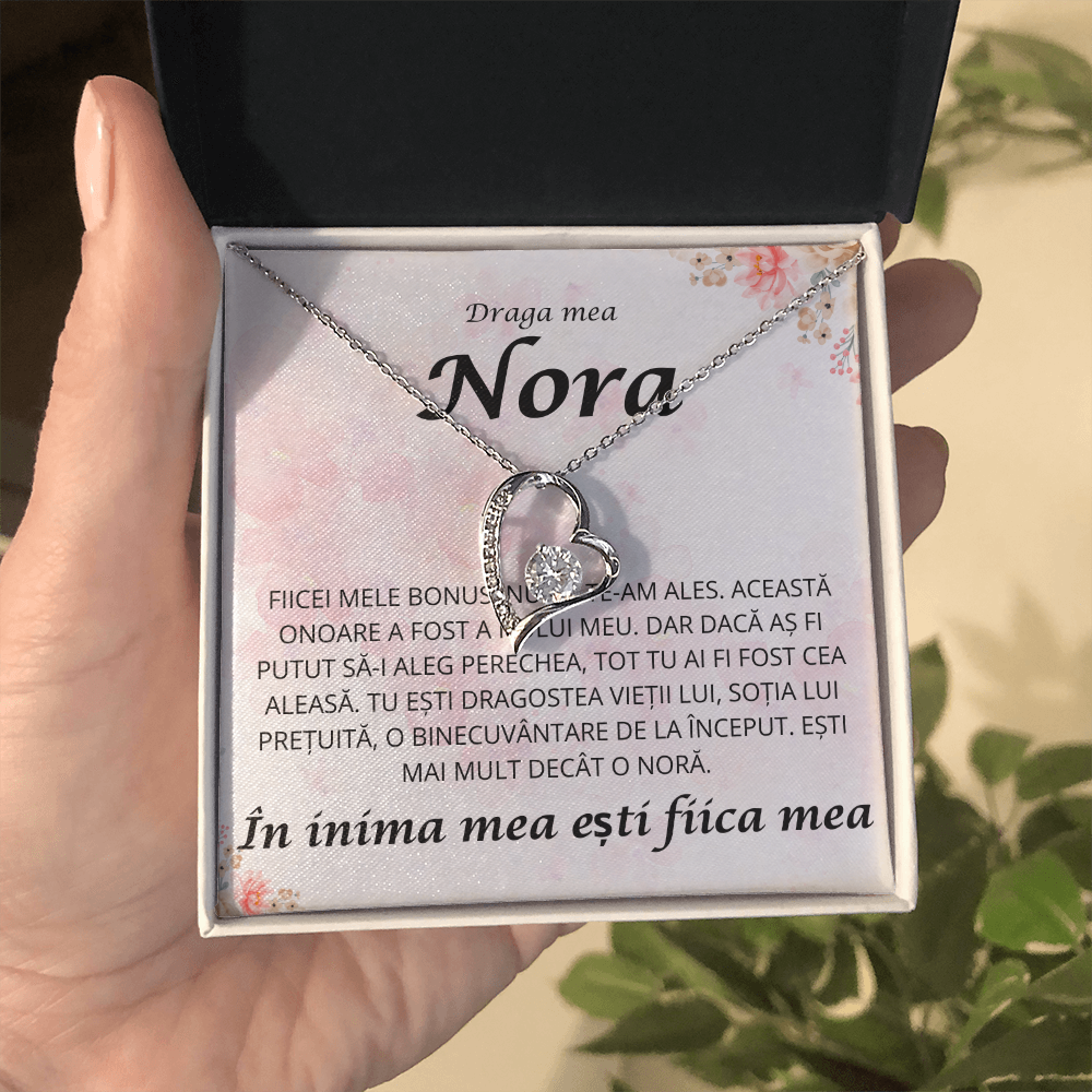 Cadou Pentru nora mea draga   - Colier inimă Love