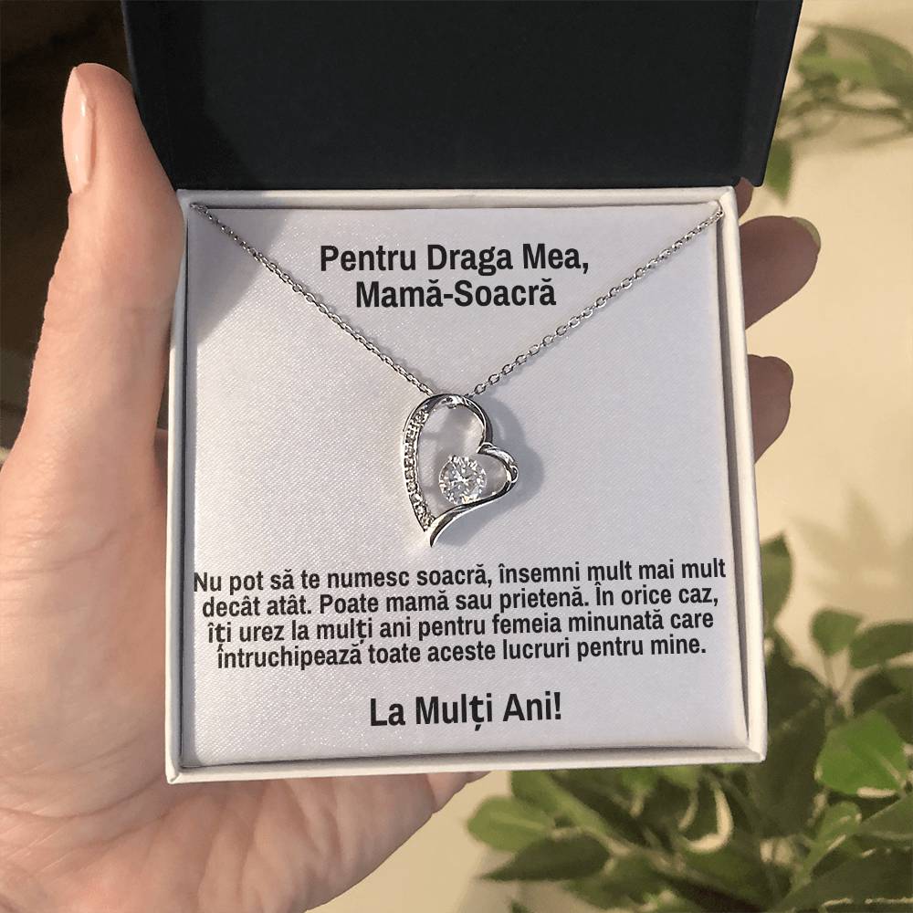 For My Dear Mother-in-Law - Heart Necklace