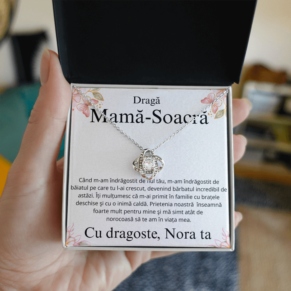 Gift for my dear mother-in-law - Love Knot Necklace