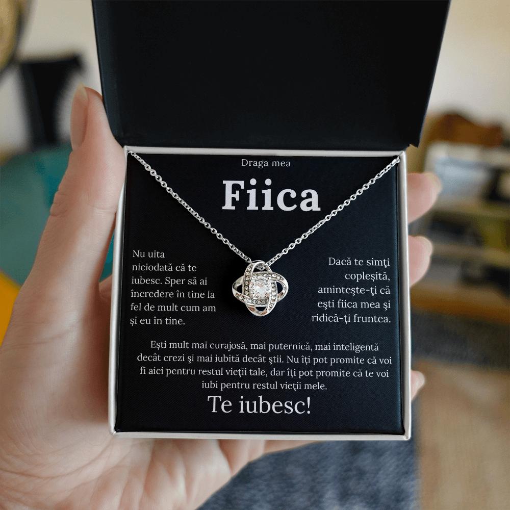 Cadou pentru fiica  mea – Colier Love Knot