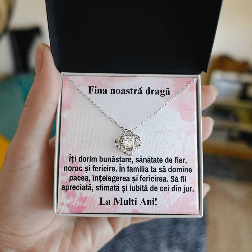 Fina Noastra Draga - Colier Love Knot