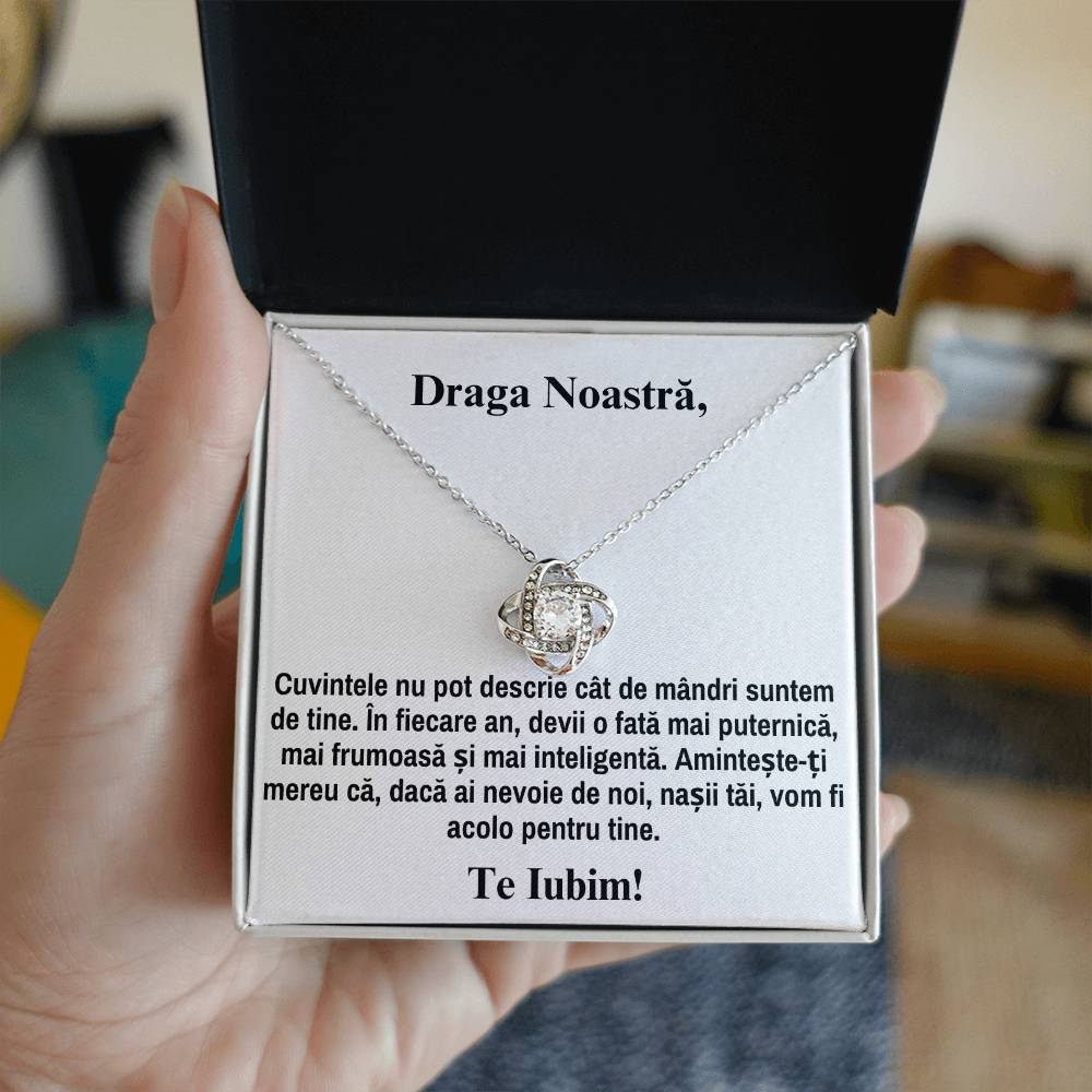 Draga Noastra -Colier Love Knot - Colier pentru Fina