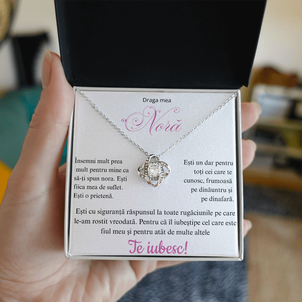 Cadou pentru nora mea  - Colier Love Knot