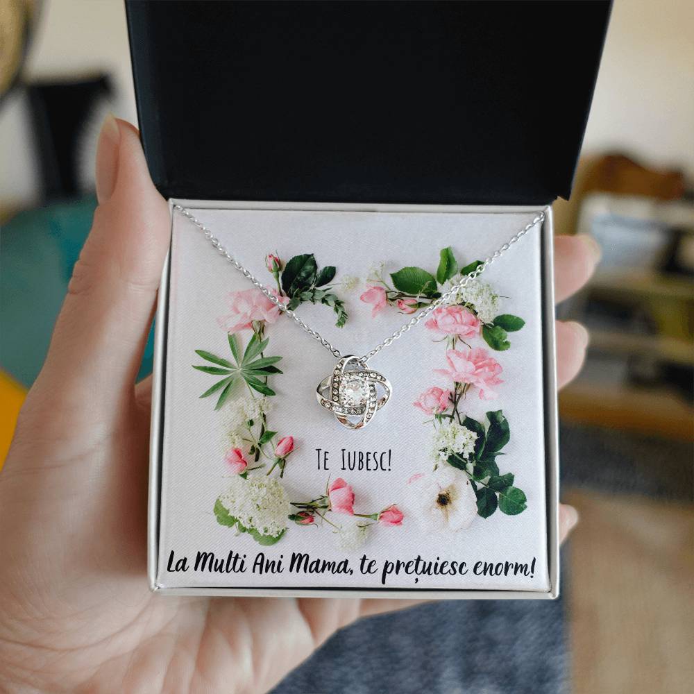 Colier pentru Mama - Colier Love Knot Ziua Femeii