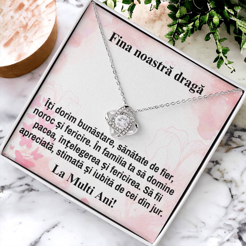 Fina Noastra Draga - Colier Love Knot