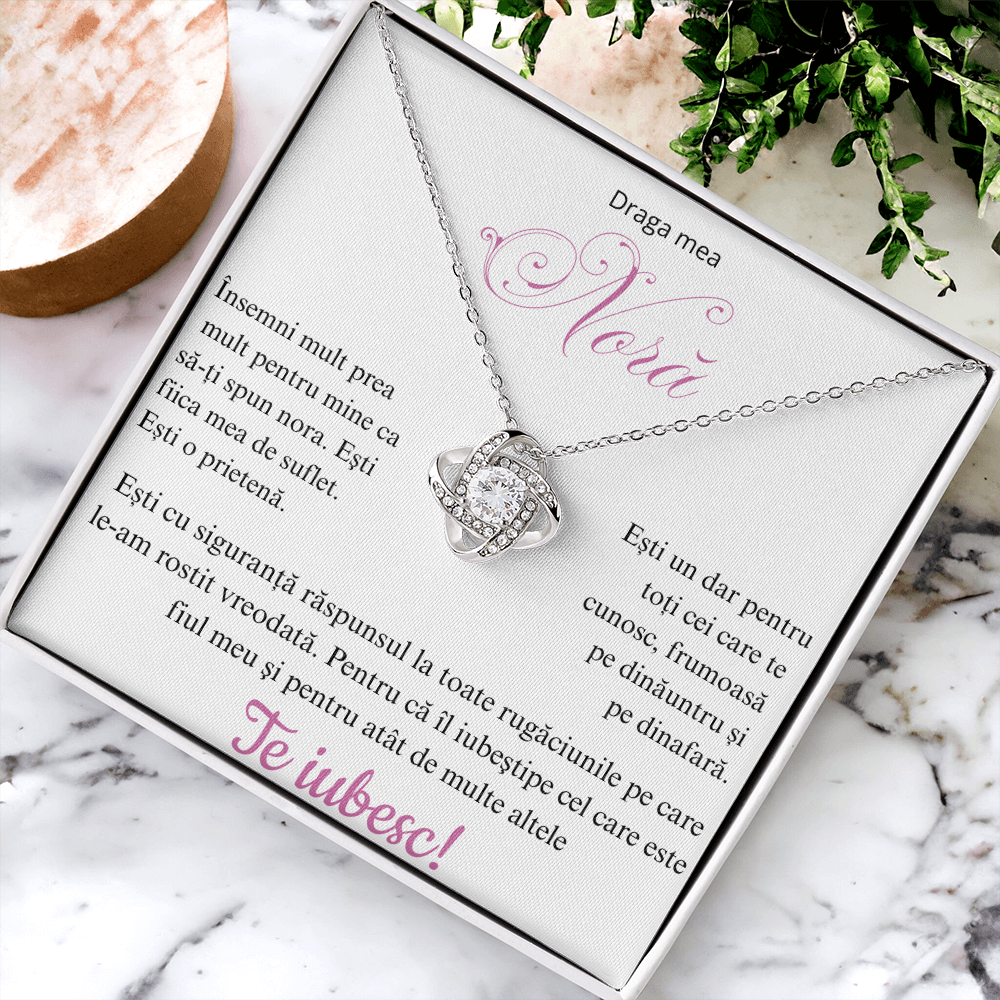 Cadou pentru nora mea  - Colier Love Knot