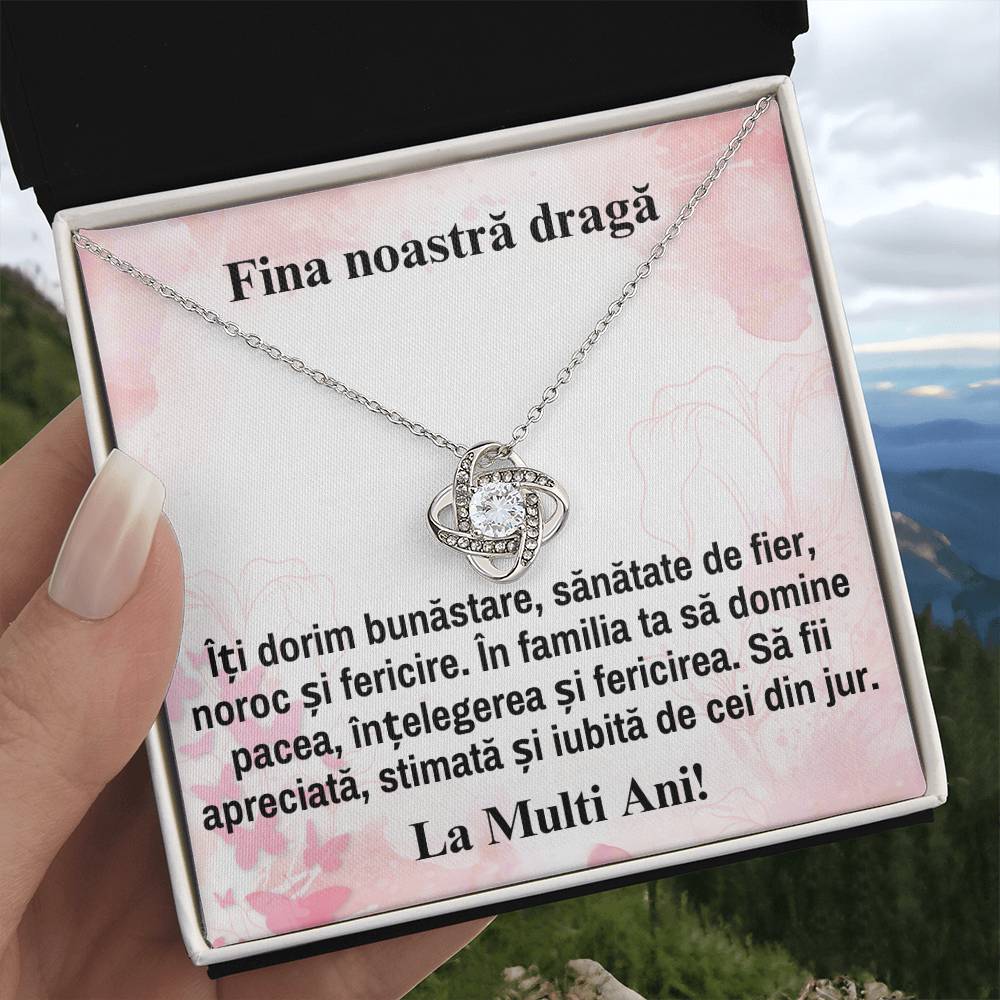 Fina Noastra Draga - Colier Love Knot