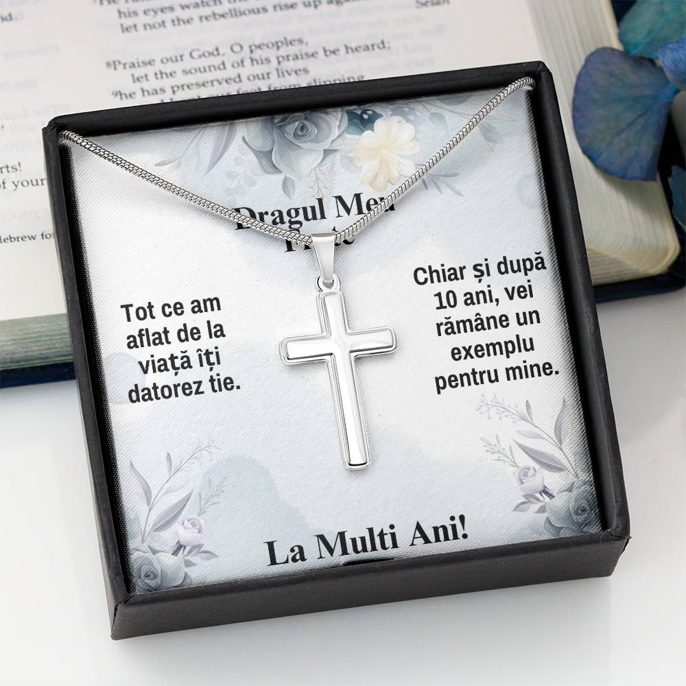 Pentru Fratele Meu - Lănțișor Cruce - La Multi Ani