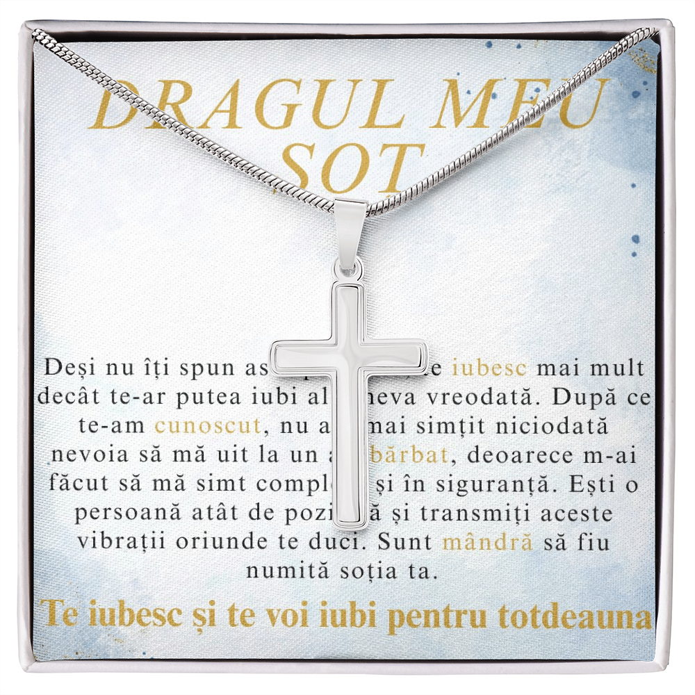 Cadou Pentru dragul meu sot - Lănțișor Cruce