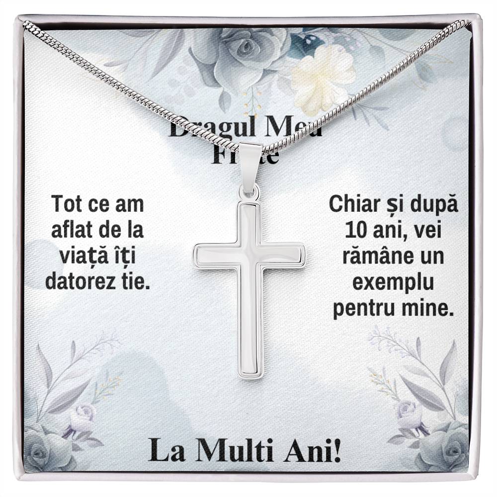 Pentru Fratele Meu - Lănțișor Cruce - La Multi Ani