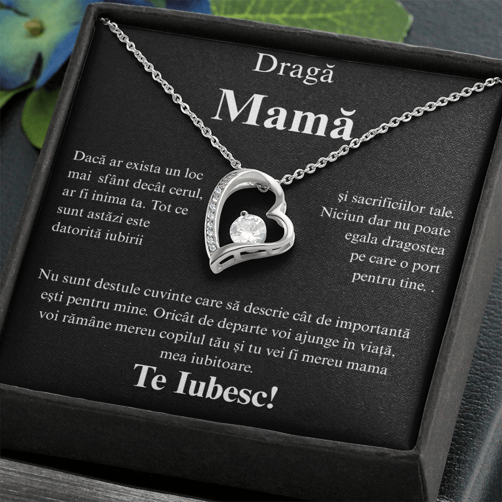 Cadou Pentru Mama    - Colier inimă Love