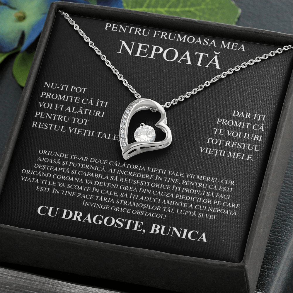 Gift For my dear niece - Love heart necklace