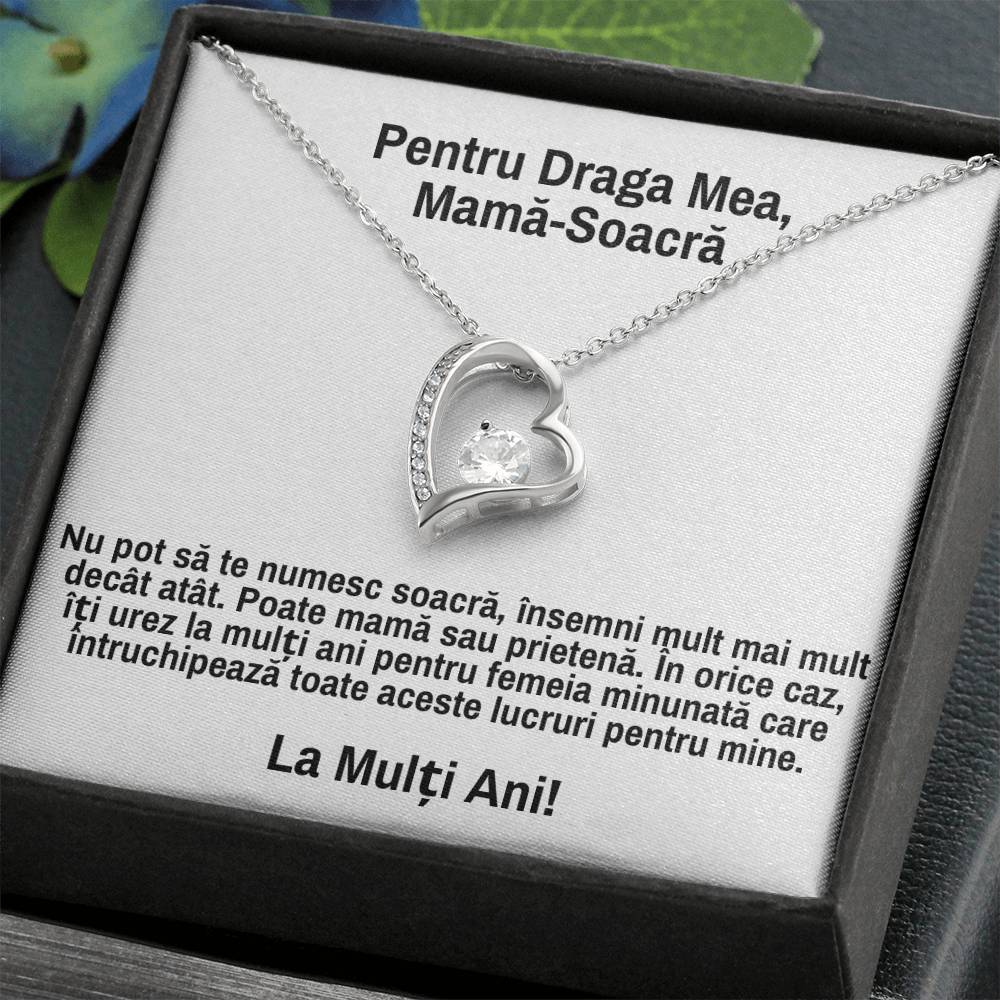 For My Dear Mother-in-Law - Heart Necklace