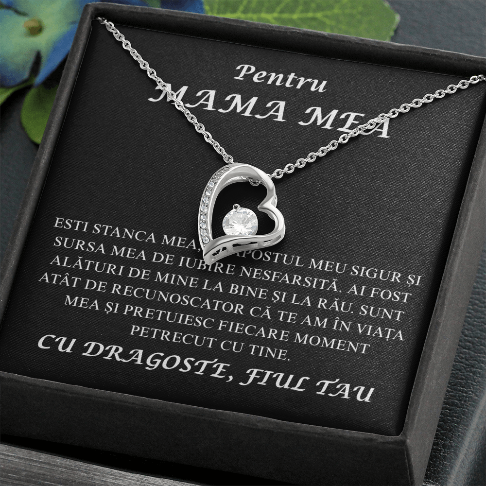 Cadou Pentru Mama mea  - Colier inimă Love