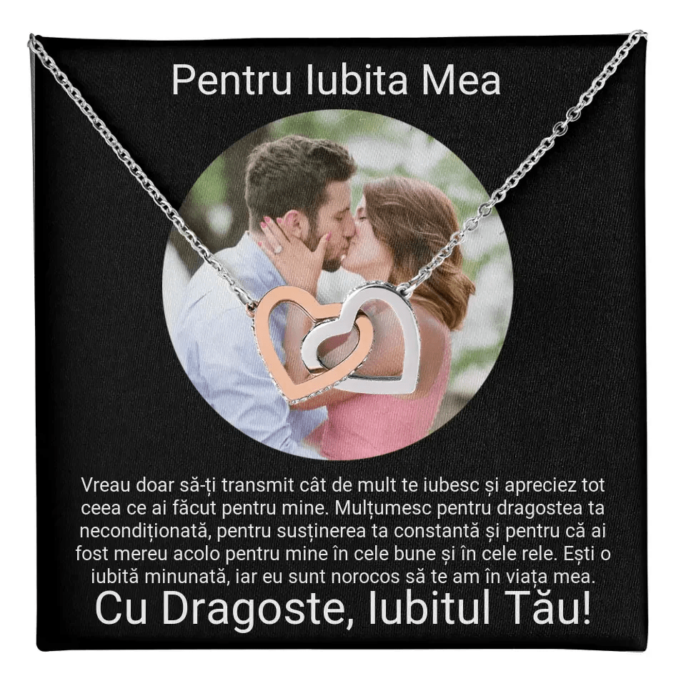 Personalized Silver Necklace with Photo and Unique Message