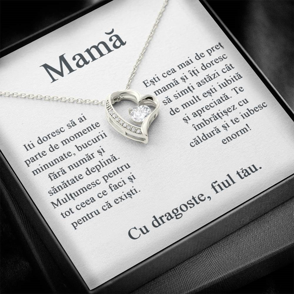 For mother from son - Heart Necklace