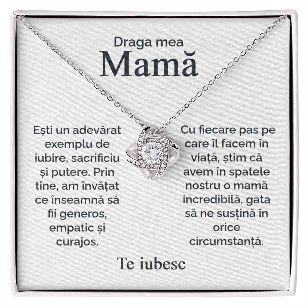 My dear mother - I love you - Love Knot Necklace