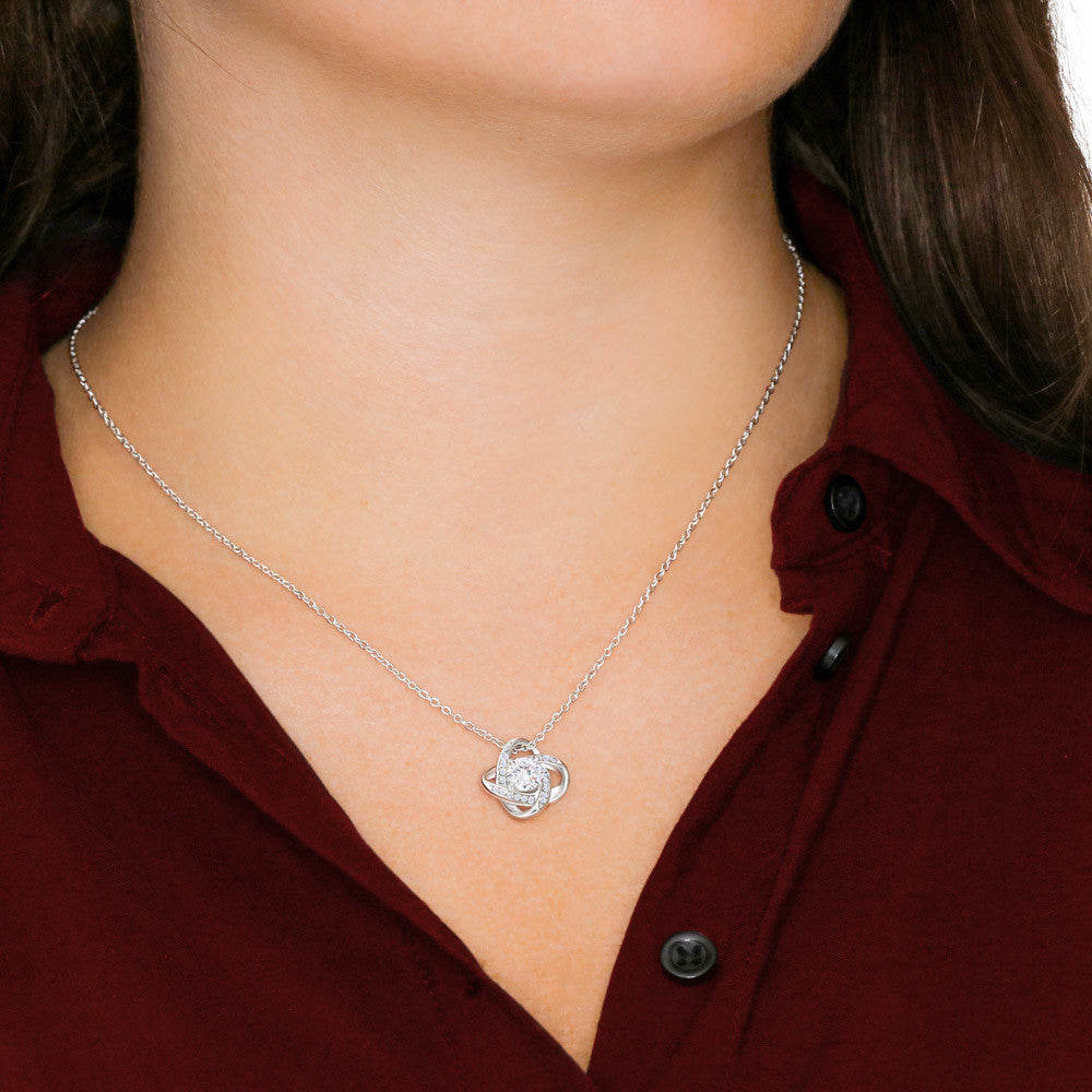 Dear Mom - Love Knot Necklace - From your son