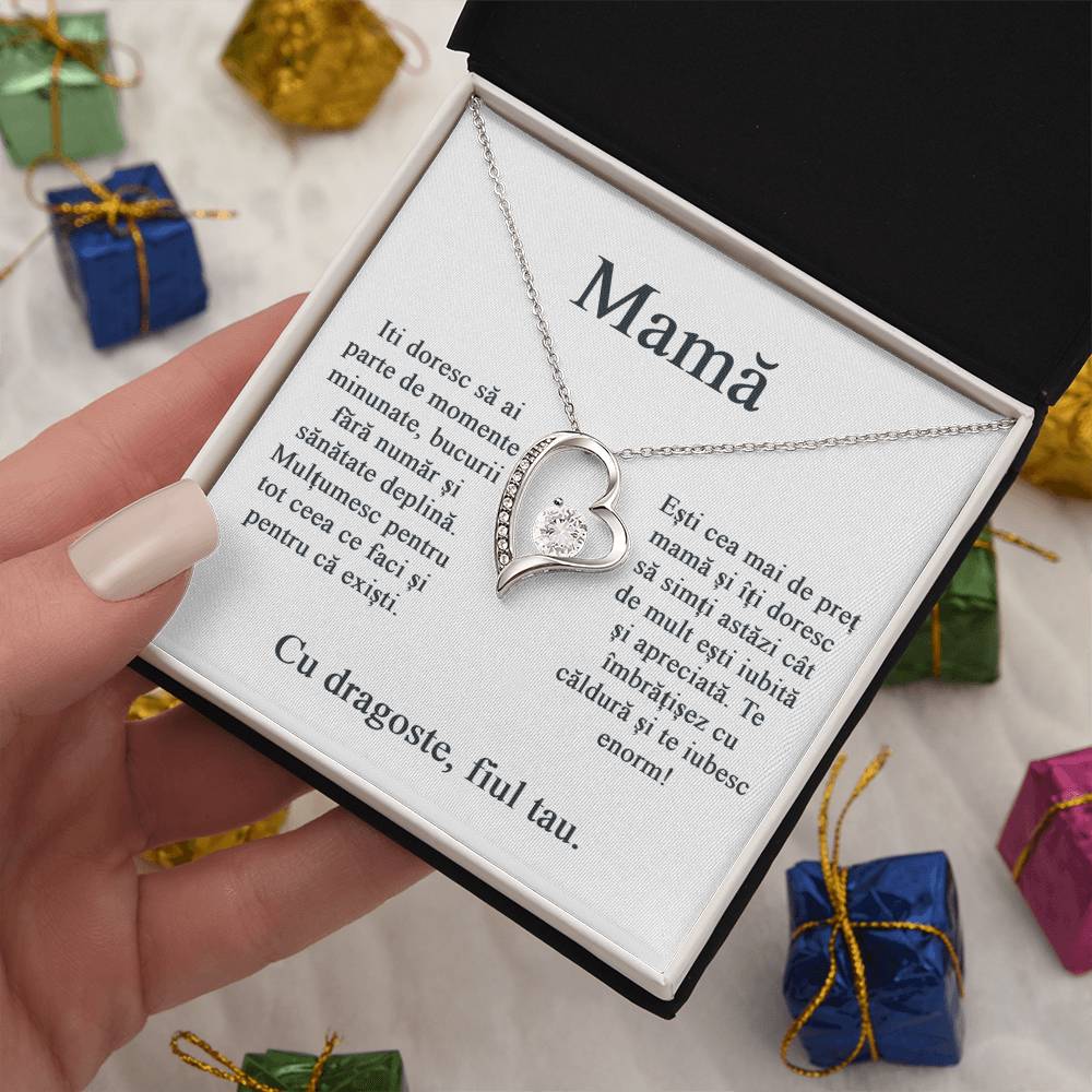 For mother from son - Heart Necklace