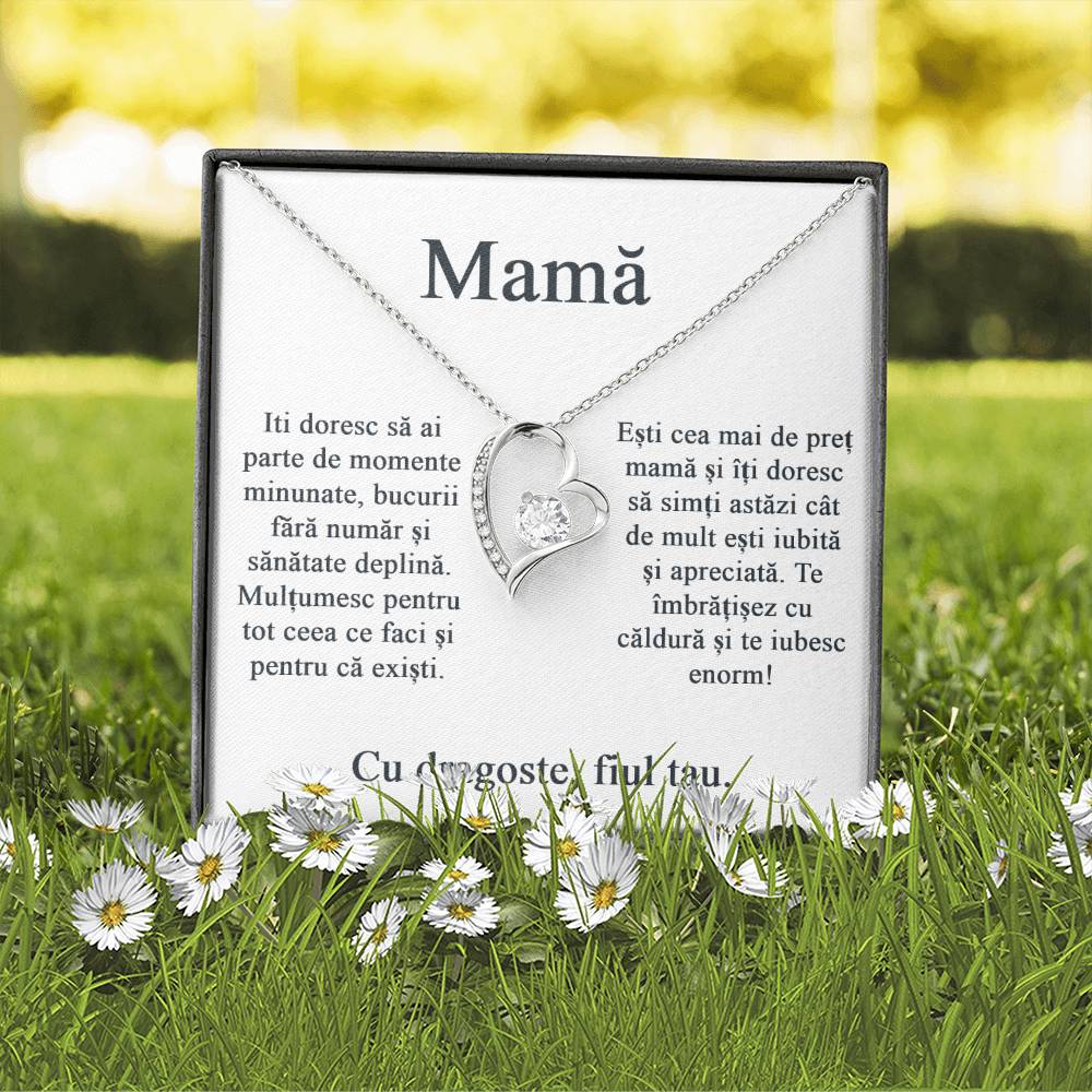 For mother from son - Heart Necklace