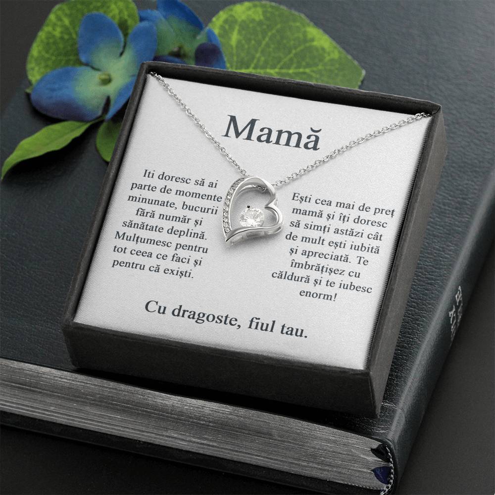 For mother from son - Heart Necklace