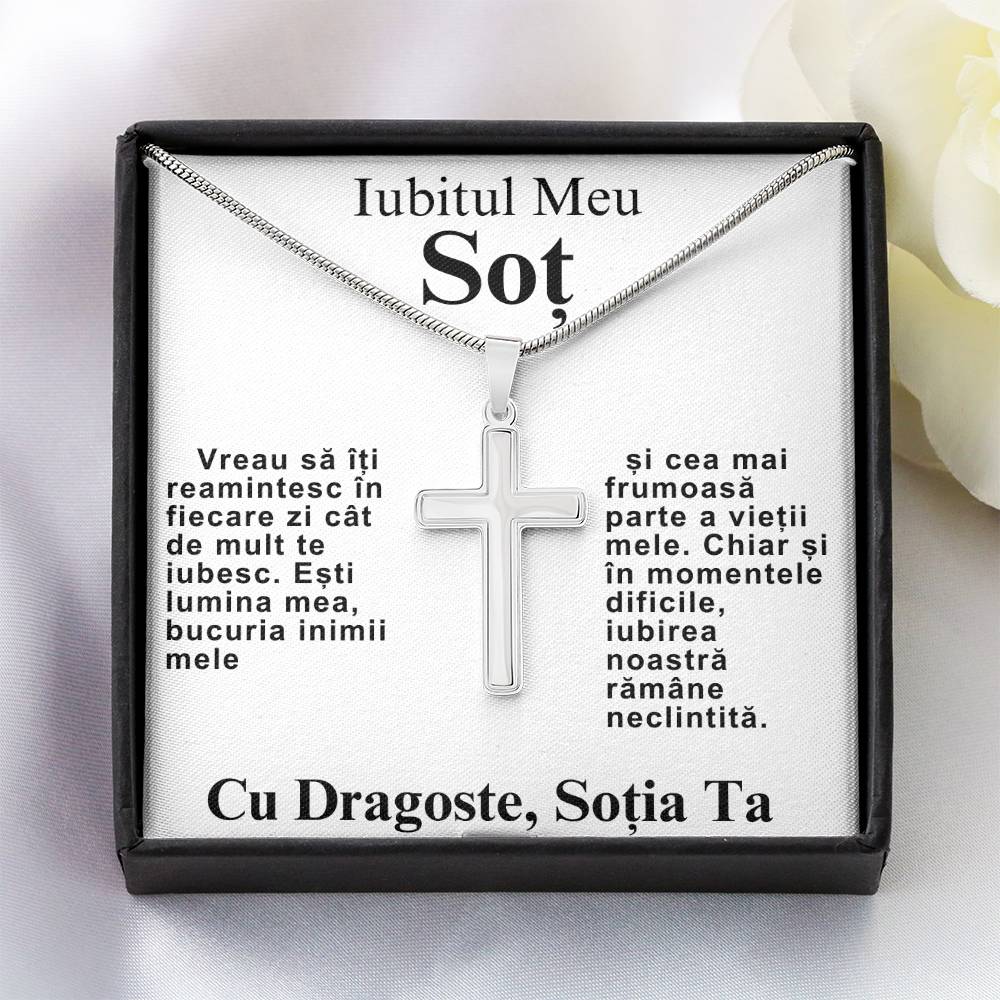 Iubitul Meu Soț- Lantisor Cruce Believe