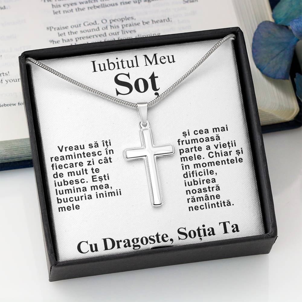 Iubitul Meu Soț- Lantisor Cruce Believe