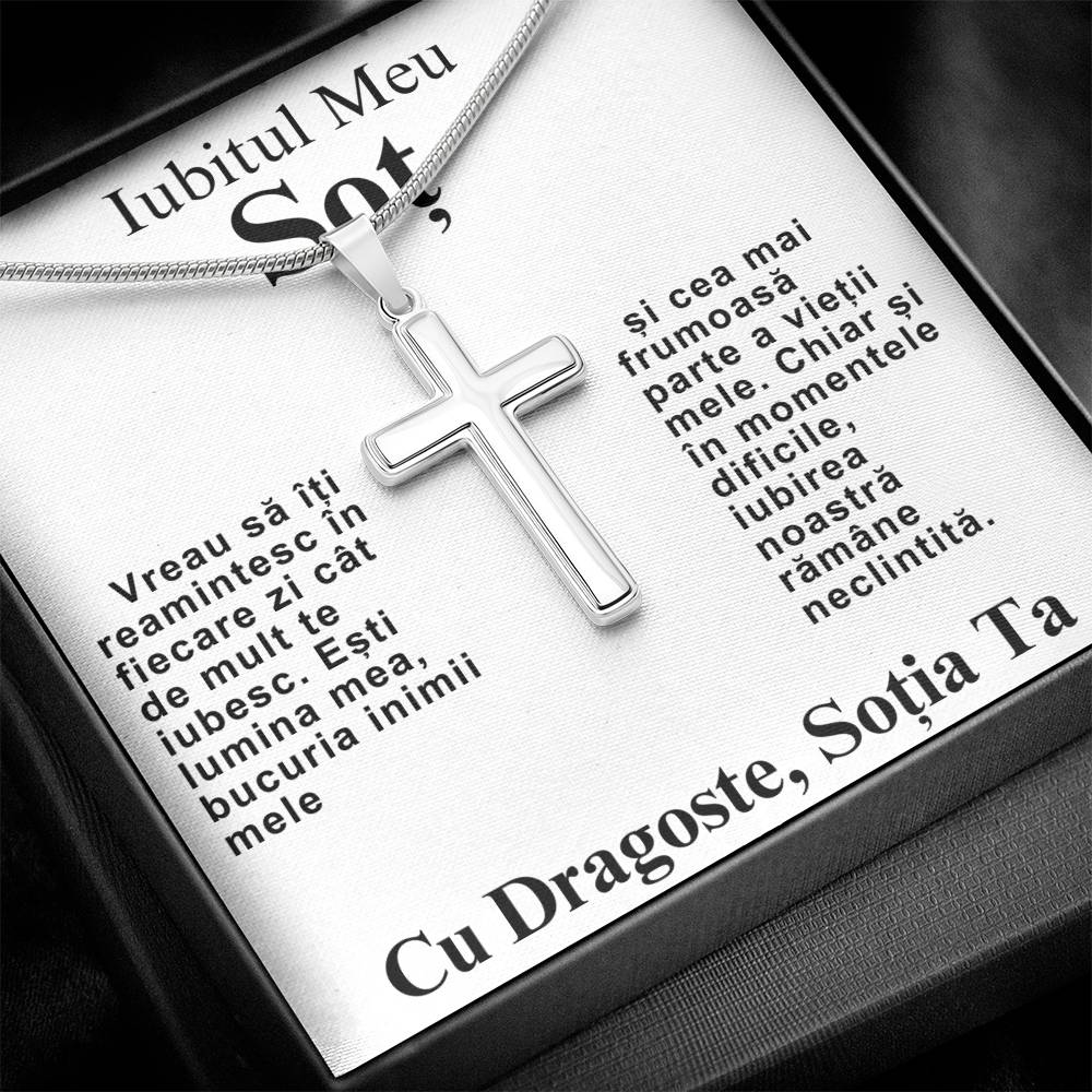 Iubitul Meu Soț- Lantisor Cruce Believe