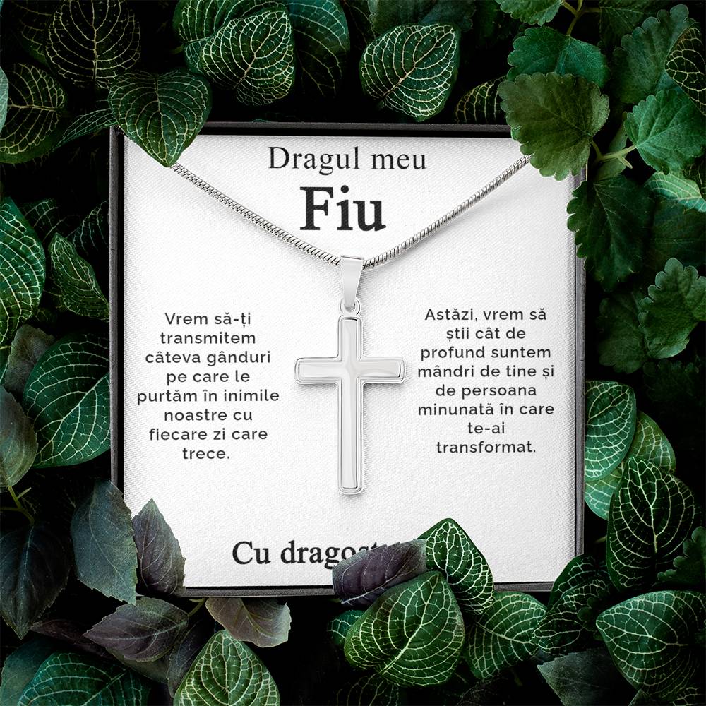 My Dear Son - With Love Dad - Cross Necklace