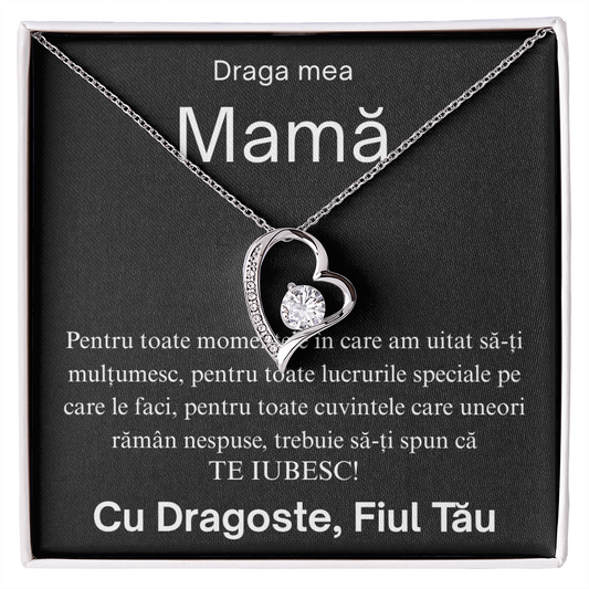 Cadou Mama mea   - Colier inimă Love