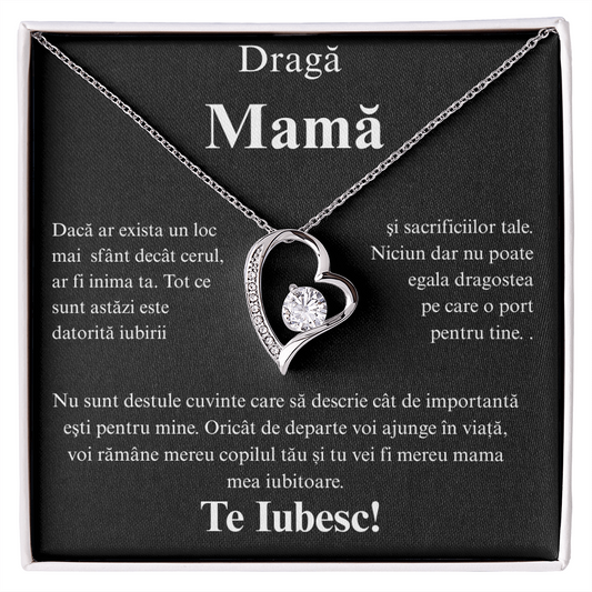 Cadou Pentru Mama    - Colier inimă Love