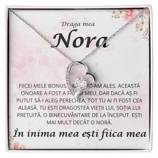 Cadou Pentru nora mea draga   - Colier inimă Love