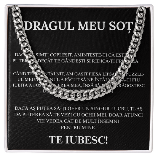 Cadou Pentru sotul meu   - Lantisor Cuban Link