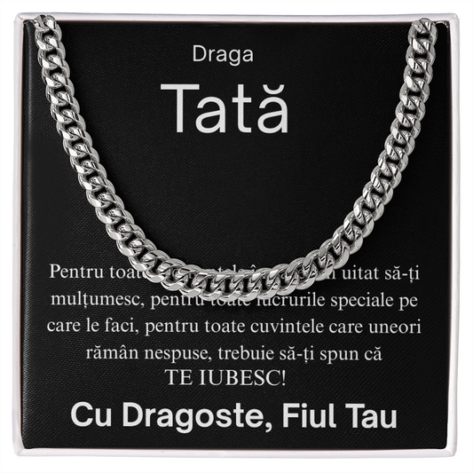 Cadou pentru  tata - Lantisor Cuban link