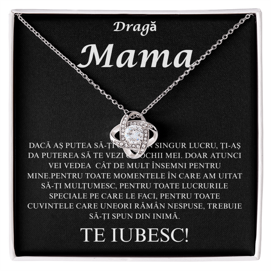 Cadou pentru mama mea  - Colier Love Knot