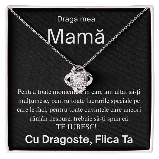 Cadou Pentru  Mamă - Colier Love Knot