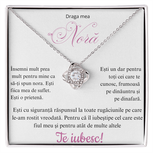 Cadou pentru nora mea  - Colier Love Knot